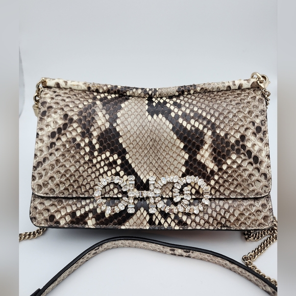 Jimmy Choo Python Sydney cross body bag - Picture 2 of 6